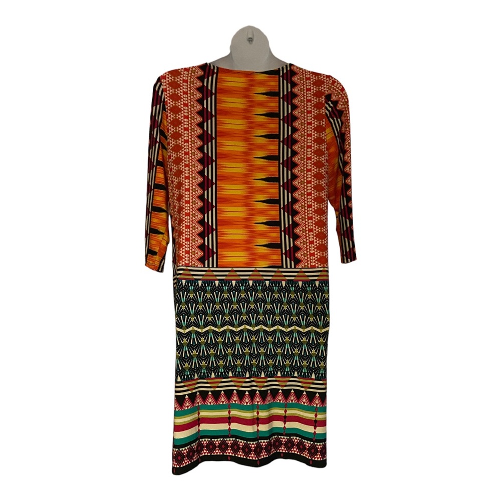 Monroe & Main Stretchy Shift Colorful Career Office Casual Church Vacation Dress - Picture 6 of 14